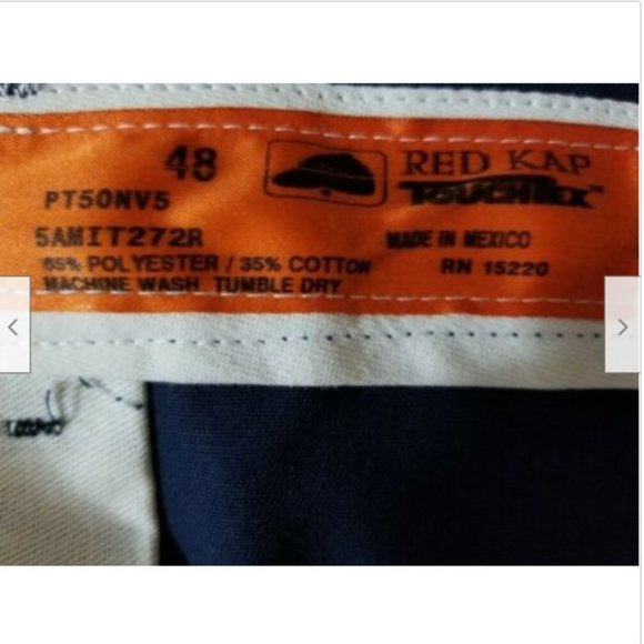 Red Kap Men's NEW Navy Blue Workwear Pants - Picture 4 of 5